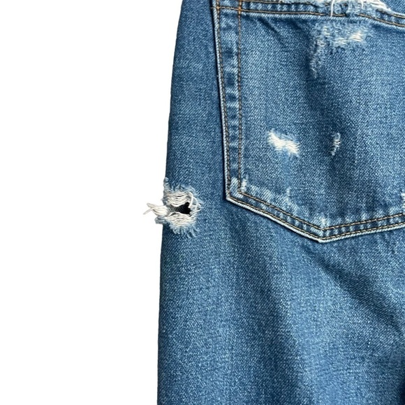 Boyish by HER Billy High Rise Jeans in Mame Wash Distressed Button Fly 28 - Picture 3 of 14